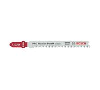 Bosch Lames de scie sauteuse T102BF Clean - pour PMMA - Carte 5 lames (2608636781)