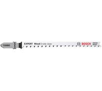 Bosch Professional 5x Lames de scie sauteuse Expert 'Wood 2-Side Clean' T 308 BO (pour Contreplaqué, Panneau d'ameublement en bois massif, Longueur 117 mm, Accessoire Scie sauteuse)