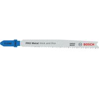 Bosch Lame de scie sauteuse PRO Metal T123XF 100 mm pour métal – Lot 100 pièces