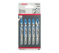 Bosch Lame de scie sauteuse T 118 G L.67mm HSS dent.0,7mm ondul. fraisé p. tôle 0,5-1, Quantité:1
