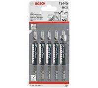 BOSCH Lame de scie sauteuse, T 144 D, 100 mm, 5 ks 2608630040