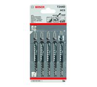 Bosch Lame de scie sauteuse T 244 D L.74mm HCS denture 4mm contrecoudée progressive 5, Quantité:1