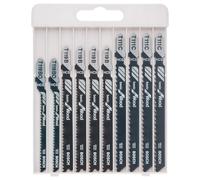 BOSCH Lames de scie sauteuse Basic for Wood, set de 10 pieces 2607010629