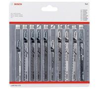 Bosch Lames de scie sauteuse, jeux de 10 pièces (emmanchement à simple accroche) - 2607011172