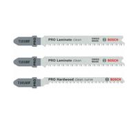 Carte de 3 Lames BOSCH 2 X T101BIF + 1 X T101AOF Spécial Coupe Parquet - 2608636429