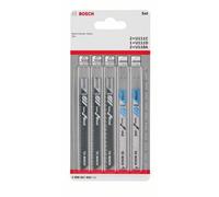 Bosch Lames de scie sauteuse, set de 5 pièces, système de queue universel - 2608667855