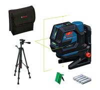 Bosch Professional laser combiné GCL 12V-50-22 CG (jusqu’à 50m, Dual Power, support RM20, 4 piles 1,5V, housse, Trépied BT 150)