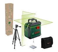 Bosch Laser lignes AdvancedLevel 360 avec trépied premium(3 laser lignes avec laser à 360° pour un alignement dans toute une pièce, dans boîte carton pour e-commerce)
