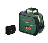 Bosch Laser Lignes PLL360-15G (lignes laser vertes horizontales et verticales 360°, protection IP54, batterie Li-ion intégrée avec recharge USB-C, incl. housse et notice)