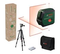 Bosch Laser lignes UniversalLevel 2 (croix laser avec point d'aplomb intégré pour un alignement précis et transfert d'application facile, dans boîte carton)