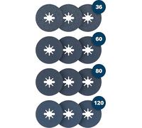 Bosch Bosch PRO Disque abrasif à fibres X-Lock, 125 mm, K36|60|80|120, 12 pcs Quantité:1