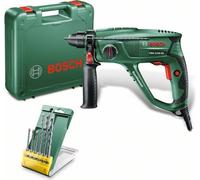 Bosch Marteau perforateur PBH 2100 RE + 6 pcs. jeu de forets, 550 W, 230 V, vert 06033A9303