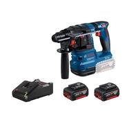 Bosch - Marteau perforateur sans fil 18V, 2 batteries 4,0 Ah, chargeur 0611924021