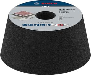 BOSCH Meule boisseau conique PRO STONE, 90 x 110 x 55 mm, G30 1608600240