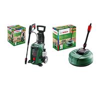 Bosch Nettoyeur Haute Pression UniversalAquatak 125-06008A7A00-1500W - 125 Bars & Accessoire pour Nettoyeur de terrasse Bosch Aquasurf 250 (Accessoires pour Nettoyeur Haute Pression Bosch) Vert