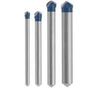 BOSCH NS2000 Lot de 4 embouts en carbure de tungstène pour carrelage en pierre naturelle, granit, ardoise, céramique et verre, application facile sans eau