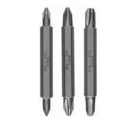 Bosch Embouts de vissage doubles PH1/PH2/PH3 60 mm – Lot de 3