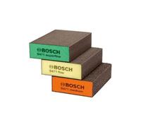 Bosch Pack de 3 éponges de ponçage, plates+bord