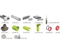 BOSCH Pack de ventilation résidentielle BOPA VE102, kit de distribution d'air par gaines circulaires, jusqu'à 130 m² - 7739621038