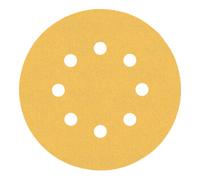 Bosch Papier de verre Bosch Expert C470 pour ponceuse orbitale aléatoire, 125 mm, 8 trous, G 120 Quantité:50