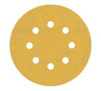 BOSCH Feuille abrasive EXPERT C470 a 8 trous, 125 mm, G 320, 50 pieces 2608900915