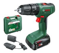 Bosch - Perceuse à percussion sans fil 18V, 1 batterie Li-Ion 1,5 Ah, chargeur 06039D8101