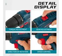 Bosch - perceuse électrique professionnelle GSR120-LI 12V, perceuse électrique sans fil, multifonction, tournevis pour bricolage à domicile, outils électriques old US