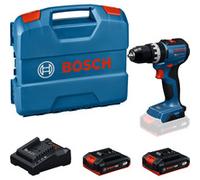 Bosch Perceuse-visseuse à percussion sans fil avec 2 batteries 18 volts 2,0 ampères-heure dans coffret L, Perceuse à percussion