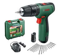 Bosch Perceuse-visseuse à percussion sans fil EasyImpact 1200 (2 batteries, système 12 V, 19 accessoires, en coffret de transport)