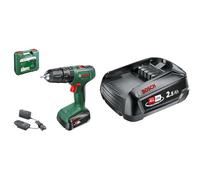 Bosch Perceuse-visseuse à percussion sans fil EasyImpact 18V-38 (1 batterie 2,5 Ah; système 18 V; dans coffret de transport) + Bosch Home and Garden Batterie PBA 18V 2.5Ah W-B 1600A005B0 Noir