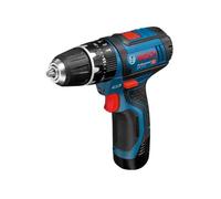 Bosch Perceuse-visseuse à percussion sans fil GSB 12V-15, avec 2 x 2.0 Ah Li-Ion batterie - 06019B690H