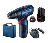 Bosch - Perceuse-visseuse sans fil 12 V, 2 batteries 2,0 Ah, chargeur 06019G8000