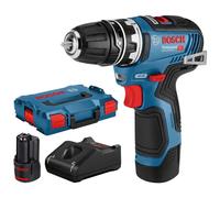 Bosch - Perceuse-visseuse sans fil 12 V, 2 batteries 3,0 Ah Li-Ion, chargeur 06019H3001