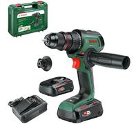 Bosch Perceuse-visseuse sans fil AdvancedDrill 18V-80 (percer et visser ; système 18V ; 78 Nm ; mandrin mét; embout magnétique ; poignée aux; deux batteries et chargeur)
