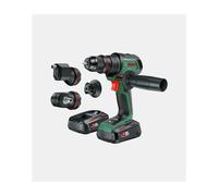 Bosch - Perceuse visseuse sans fil AdvancedDrill - Bosch - 18V-80 - 2 batteries 18V 2,5 Ah - 1 chargeur AL18V-46 - coffret de rangement - Vert