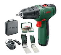 Bosch Perceuse-visseuse sans fil EasyDrill 1200 (batterie 2,0 Ah, système 12 Volt, set de perceuse et jeu de forets, dans un sac souple) - Édition Amazon