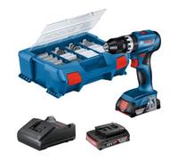 Bosch Perceuse-visseuse sans fil GSB 18V-45 Bosch, 2 batteries GBA 18V 2.0Ah, chargeur et L-CASE Quantité:1