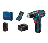 Bosch Perceuse-visseuse sans fil GSR 12V-15 Professional coffret, 2 batteries 12 V 2 Ah 060186810G