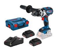 Bosch Perceuses-visseuses à percussion sans fil GSB 18V-110 C, dans L-BOXX avec 2 batteries ProCORE18V 4,0 Ah Li-Ion- 06019G030B