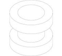 Bosch pièce détachée TTNR: 7098846 7098846 anneaux de suspension pour soufflerie (6x)