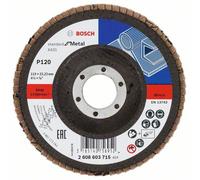 Bosch Disque à lamelles X431 pour métal 115 mm Ø 22,23 mm grain 120 acier 1 pièce