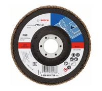 Bosch Plateau à lamelles X431 Standard pour métal 125 mm Ø 22,23 mm Grain 80