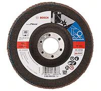 Bosch Plateau à lamelles PRO Metal X571 bombé fibres Ø125 mm Grain 80 Acier/Inox
