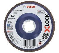 BOSCH Plateaux a lamelles X-LOCK, 115 mm, G 120, X571, Best for Metal 2608619208