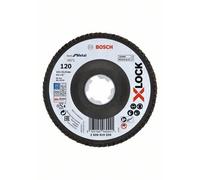 Bosch Plateaux à lamelles X-LOCK version coudée, spatule fibre, Ø 115 mm, G 120, X571, Best for Metal - 2608619200