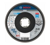 Bosch Plateaux à lamelles X-LOCK version coudée, spatule fibre, Ø 125 mm, G 60, X571, Best for Metal, 1 pc D= 125 mm ; G= 60, coudé Quantité:10