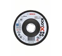 BOSCH Plateau a lamelles PRO X571, bombé, 125 mm, G60, X-Lock 2608619202