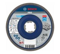 Bosch Plateaux à lamelles X-LOCK version droite, spatule plastique, Ø 125 mm, G 120, X571, Best for Metal, 1 pc D= 125 mm ; G= 120, droit Quantité:10