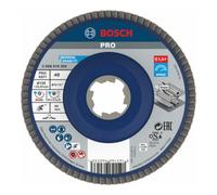 Bosch Plateaux à lamelles X-LOCK version droite, spatule plastique, Ø 125 mm, G 40, X571, Best for Metal, 1 pc D= 125 mm ; G= 40, droit Quantité:10