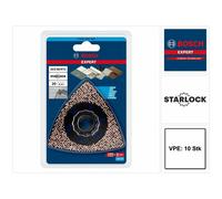 Bosch Bosch Expert Plaque de ponçage AVZ 90 RT2 Lame pour outils multifonctions, 90 mm Quantité:10
